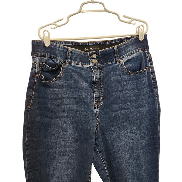 Fashion to Figure FTF Black Denim High Rise Ankle Skinny Jeans Casual Size 20 - Picture 3 of 7